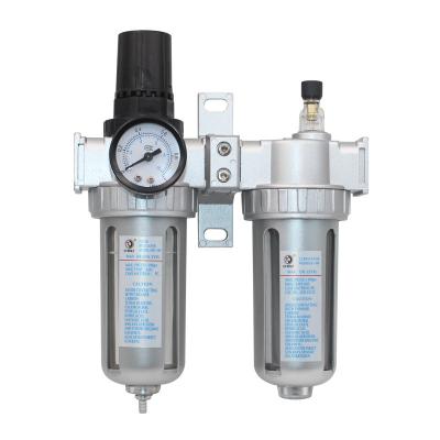 China Air Source Treatment Units Pneumatic Filter Regulator Lubricator F.r.l Two Units With Auto Drain SFR-SL300 for sale