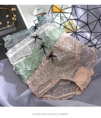 China Wholesale girl's underwear sexy underwear lace beautiful ladies transparent direct manufacturer breathable breathable panties for sale