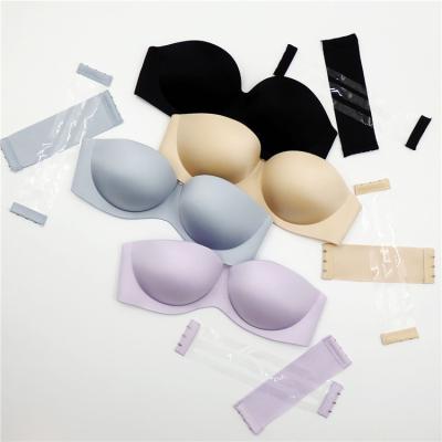 China High quality one piece strapless bras to marry underwear breathable seamless bra for women ladies bra invisible nylon non slip for sale