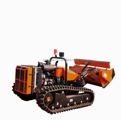 China Autonomous System Remote Control Multifunctional Crawler Machine With Mower for sale