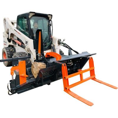 China 14 Ton Force Firewood Processor Skid Steer Wood Splitting Wood Working RSW400 for sale