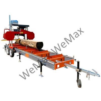 China DIY Honda Engine Horizontal Wood Mizer Portable Band Sawmill for sale