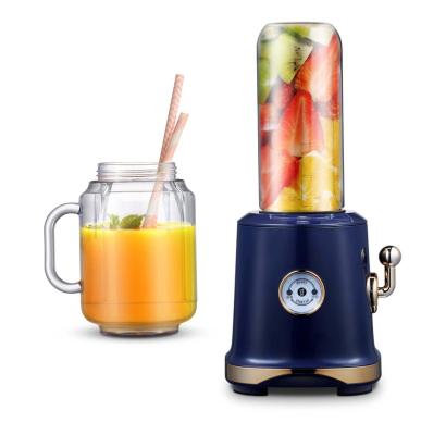 China Ice Crushing Portable Retro Style Personal Size Electric Fruit Juicer Blender 300W for sale