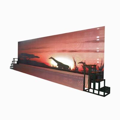 China Indoor Customize P10 Indoor Advertising Led Screen Full Color Mesh HD Display for sale