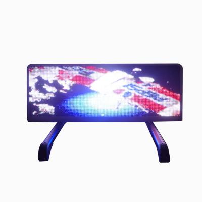 China 2020 Outdoor Double Face Taxi Double Top Flexible Side Advertising Display Screen for sale