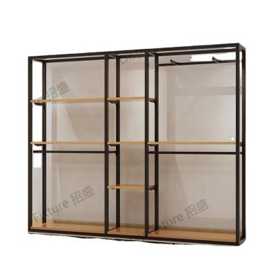 China Durable Men's clothing store display rack high-grade shelves floor-standing wall mall brand cabinet business men's pants display racks for sale