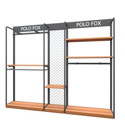 China Durable Clothing store display racks men's clothing store shelves women's clothing store display racks for sale