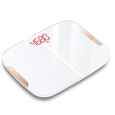 China Mobile App FCC BSCI ISO9001 CE ROHS Wireless Backlit LED Display 180Kg 396Lb BT Weight Scale Body Fat Scale for sale