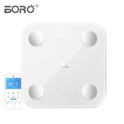 China BL-8046 Body Fat and Water Content Test BL-8046 LED Display Calibration Circular 180 Kilogram Digital Weight Bathroom Body Scale Clear Bestseller for sale