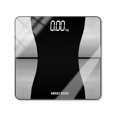 China Scale Tray BL-8003 Led Screen Tempered Glass 0.1g Wight Multifunctional Body Fat Measures Smart Digital Phone Connection Bathroom Scales for sale