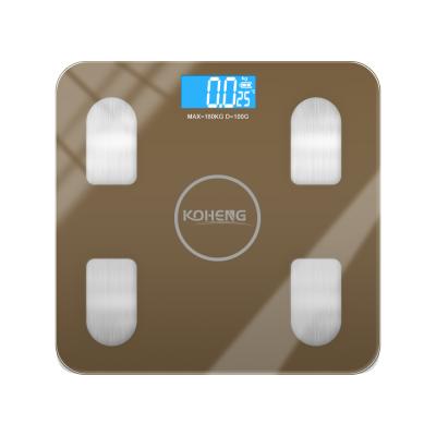 China Body Fat and Water Content Testing Best Selling OEM BL-8008 Electronic Personal Household Digital Body Fat Analyzer Smart Scale for Weight APP Scale for sale