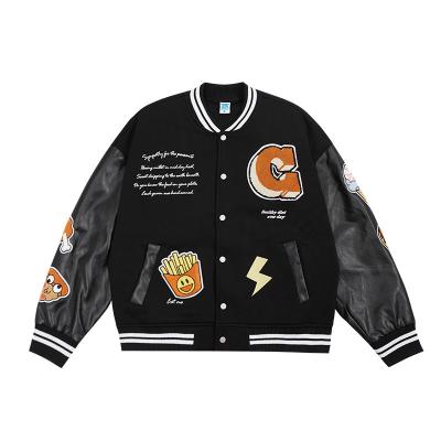 China Wholesale Custom Logo Varsity Jacket Men's Leather Varsity Jacket Men's Leather Jackets and Coats for sale