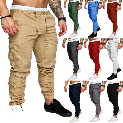 China New Design Fashion Breathable Cargo Pants Men Logo Streetwear Style Overall Trousers Custom Made High Quality 2020 Spring Summer Purple Casual for sale