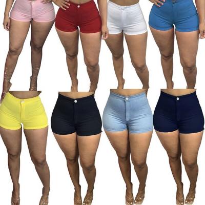 China Anti-pilling 2021 solid color high waist summer casual pants matching clothing women's shorts for sale