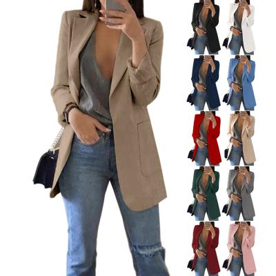 China 2021 Breathable New Trendy Autumn Clothes S-5Xl Plus Size Ladies Women Blazer Jacket Women Blazer De Mujer Chaqueta Cardigan for sale