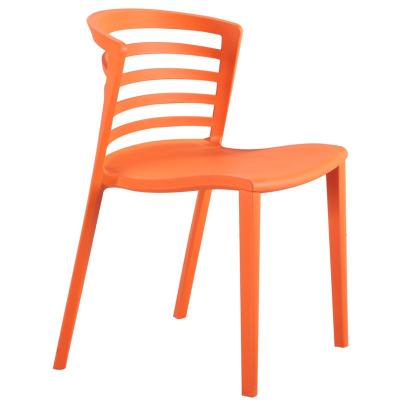 China Bcakrest Geometric Perforated Plastic Chair Adjustable Home Dining Chairs Restaurant Chair for sale