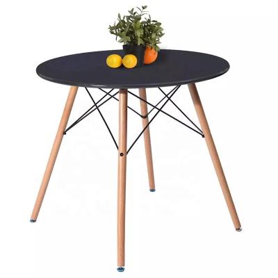 China Modern Hot Selling Modern Beech Wood Round Table MDF Table Good Quality Modern Office Coffee Table for sale