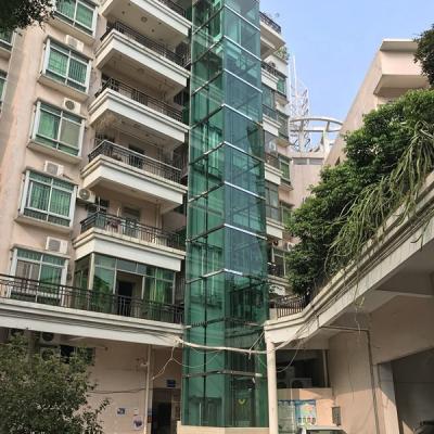 China Public Passenger Elevator Outdoor Home Elevator Glass Lift Guided Elevator Steel Structure for sale