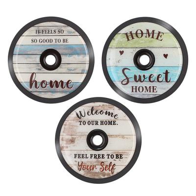 China With CD shape makes these drink coasters more special. Coaster For Drinks CD Cup Mat For Coaster Fake House MDF Music Lovers Vinyl Records Warmer Gifts For New Home Set Of 3 for sale