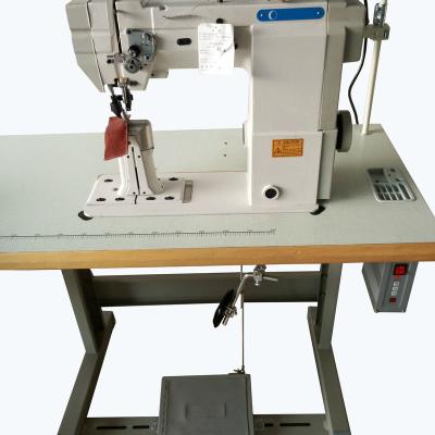 China Laura direct drive double needle mail machine large bed hook heavy duty triple lockstitch feed industrial sewing machine for sale