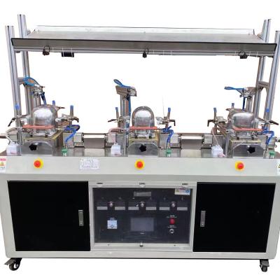 China Garment Shops Hat Forming Automatic Steam Ironing Three Head Machine for sale