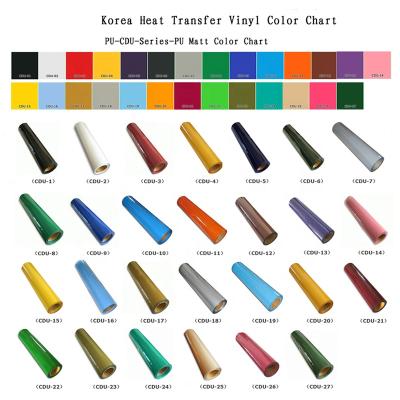 China PU Washable Fluorescent T Shirts Korea Thermo Transfer Vinyl for sale