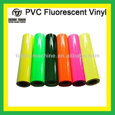 China Fluorescent Apparel Heat Transfer PVC Vinyl For T Shirts for sale