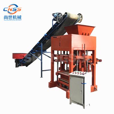 China QTJ4-40B factory dust brick making machine / concrete block semi automatic stone brick making machine for sale