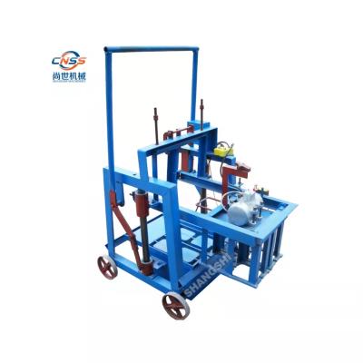 China Buliding Construction QMY2-40 Brick Making Machine Small Manual Mobile Hollow Block Ivory Coast for sale