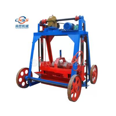 China Buliding construction manual mobile concrete block machine and brick making machine/solid cement brick making machine for sale