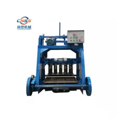 China Buliding Mobile Electric Construction 6 Inches Hollow Solid Brick Making Machine Automatic Low Cost For Sale for sale