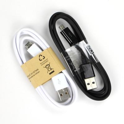 China Factory High Quality Micro Data Transfer Fast 2A USB Cable For Original Samsung Data Cable Black / White for sale