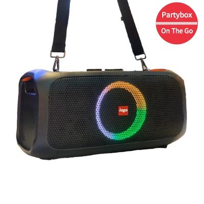 China 2022 Newest Party DJ Speaker Partybox No Goes Portable Wireless Karaoke Led Professional Audio With Wireless Microphone for sale