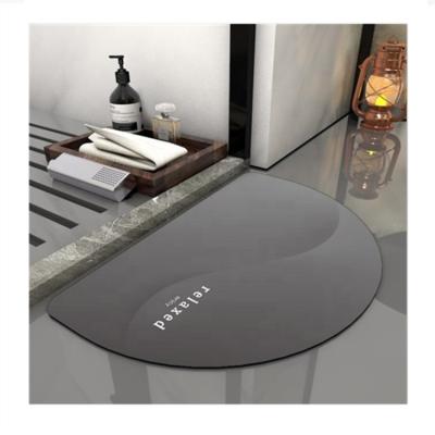 China Contemporary Backing Custom Anti-Slip Mats Delight Mats Nano Diatom Mud Foot Pad Soft Absorbent Kitchen Bathroom Door Mats for sale