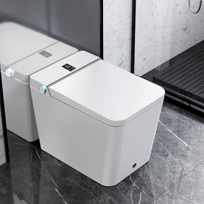 China China factory good quality automatic operation ceramic WC one piece smart toilet bowl square closestool automatic smart toilet for sale