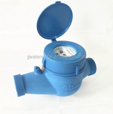 China Multi-jet DN40 LXSG-40 Dry Dial Plastic Nylon Cold Digital Water Meter for sale