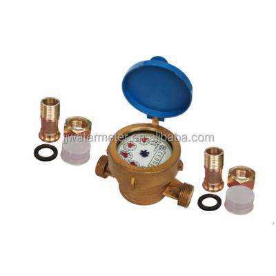 China Digital Water Meter Show LXSG-13D Single-Spray Wet-Dial Brass Digital Water Meter for sale