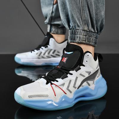 China Fashion Trend Style Basketball Shoes Comfortable Ankle Protective Sneaker Sports Shoes Basketball Running Sneakers For Men for sale