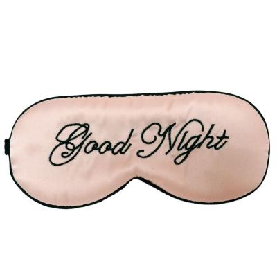 China Custom Luxury Double Sides Mulberry Pure Silk Eye Mask Hotel.traveling Eye Sleep Mask for sale