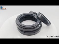 NBR SC Type Oil Seal Air Compressor Oil Seal Automobile Single Lip O Sealer Black And Gray