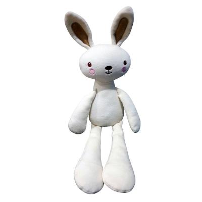 China Cute Fun Organic Cotton Doudou Rabbit Toy For Baby Natual Color All Age for sale