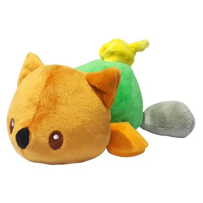 China 2021 latest safety design plush fox polyester softboa made colorful baby lovely vibrant toy all age for sale