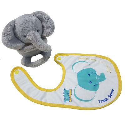 China 1 in 2 Stand Buddy Elephant Polyester Customized Made in Stand Baby Bib Comforter in Gray All Age for sale