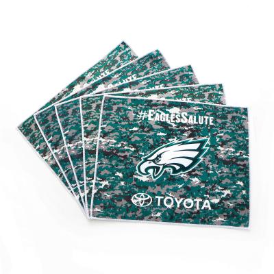 China Soft Custom Fiber Printing Polyester 11*7inch/Logo Rally Towels Micro Or Customize To Size Double Side Print Available for sale