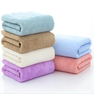 China New style compressed microfiber 70*140cm design customized mutil-color soft bath towel. for sale