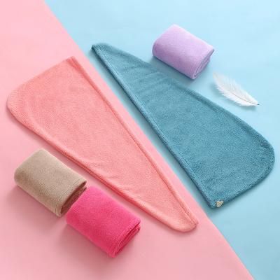 China 2020 High Quality Quick Towel Super Absorbent Hypoallergenic Microfiber Hair Wraps Drying Head Bath Spa Hat Turban Wrap for sale