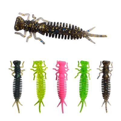 China High Simulation NEPTUNE LANCE Sniffed Lure 50mm PVC 1.5g Artificial Larvae Soft Bait Lures, Fishing Soft Bait for sale