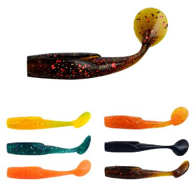 China High NEPTUNE Simulation SHARP 25 Pieces/Box 80mm Soft Plastic Lure To Bionic Tail Bass Swimbait T for sale