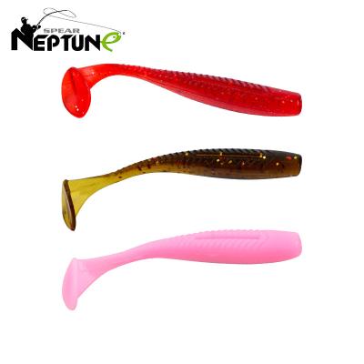 China High Simulation NEPTUNE SPEAR Bionic 1.6g 60mm PVC T Tail Worm Soft Fishing Baits Lure for sale