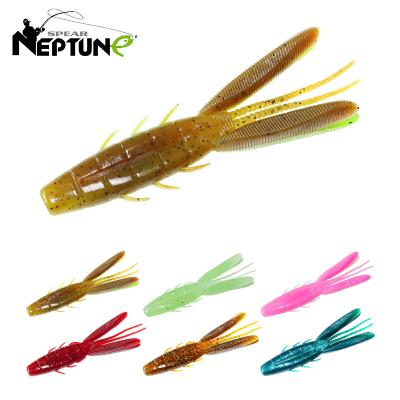 China The Simulation NEPTUNE HIGH TRANSPERCENT Artificial Bionic PVC Wholesale Bass Shrimp Lures Soft Lure 7g 8cm Shrimp for sale